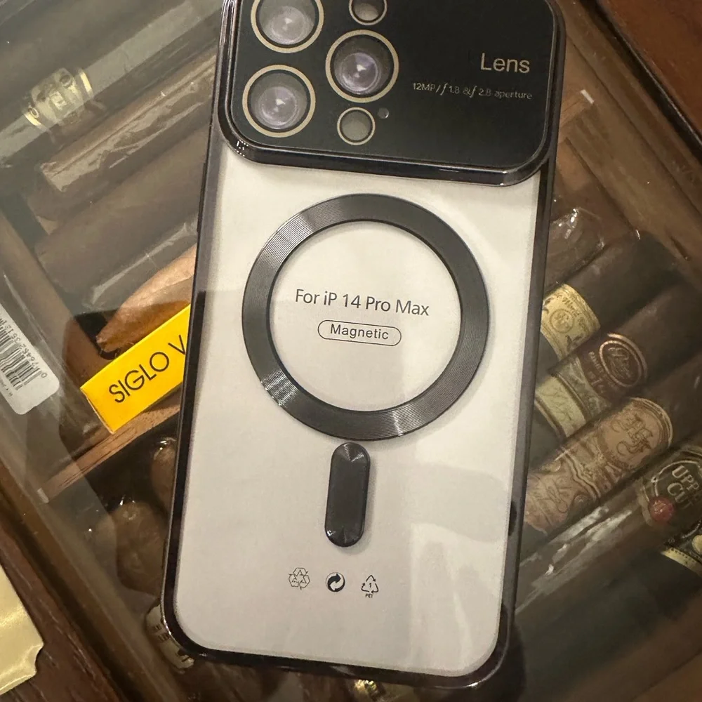 iPhone 14 ProMax Luxury lens protection bumper shockproof Phone Case